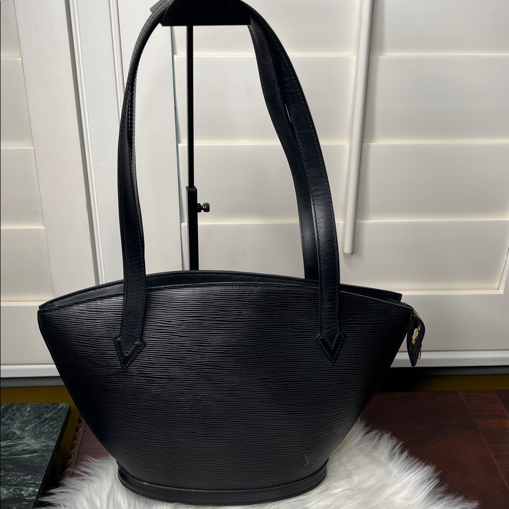 LOUIS VUITTON Epi Saint Jacques PM Black Excellence Condition W/ Dust Bag & COA
